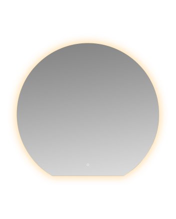Tramonto spiegel rond met LED, dimbaar en spiegelverwarming 120 x 112 x 0,3 cm