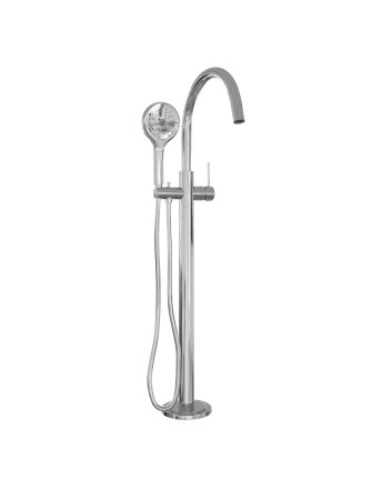 BRAUER Chrome Edition vrijstaande badmengkraan SET 02 met 3-standen handdouche en doucheslang chroom