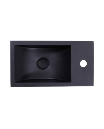 Sani DeLuxe Fontein Quartz Recto 40x22x10 cm, rechts