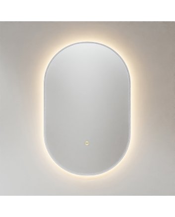 Mondiaz Glow spiegel ovaal 45x90cm Plata Bewegingssensor LED verlichting rondom