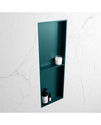 Mondiaz Easy Nis 149,5x29,5cm in solid surface kleur Smag | Smag. 2 vakken geschikt voor in- of opbouw