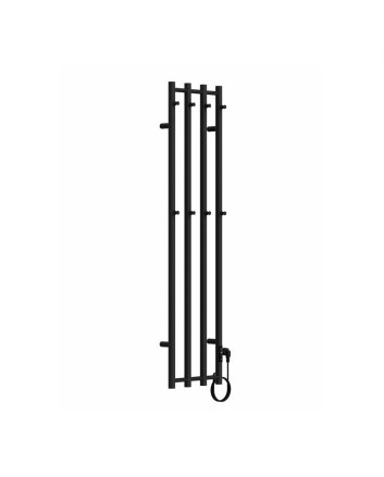 1405x346mm - 250W - Mat Zwart - Velten - Elektrische Handdoekradiator - Dry Heating