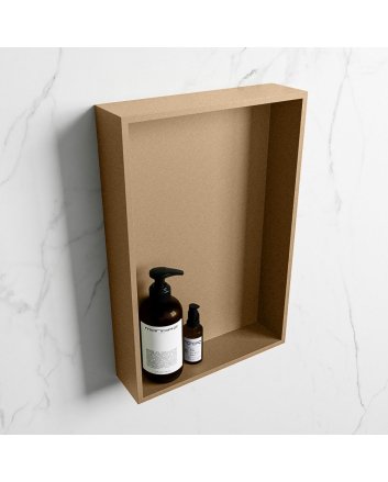 Mondiaz Easy Nis 44,5x29,5cm in solid surface kleur Oro | Oro. 1 vak  geschikt voor in- of opbouw