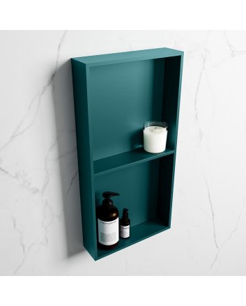 Mondiaz Easy Nis 59,5x29,5cm in solid surface kleur Smag | Smag. 2 vakken geschikt voor in- of opbouw