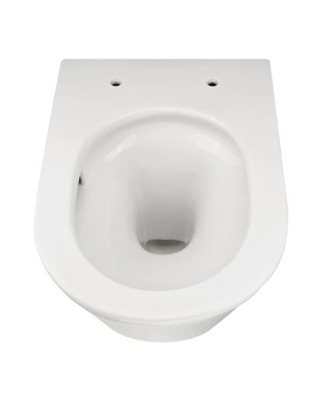 Vesta Tornado flush wandcloset rimless met nano coating met Shade slim toiletzitting softclose en quick release glans wit