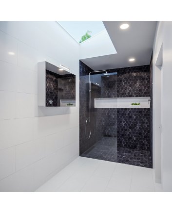 Mondiaz Cubb spiegelkast 100x70x16cm kleur talc met 2 deuren