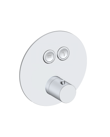 Sani DeLuxe Douchethermostaat inbouw Select Chroom rond