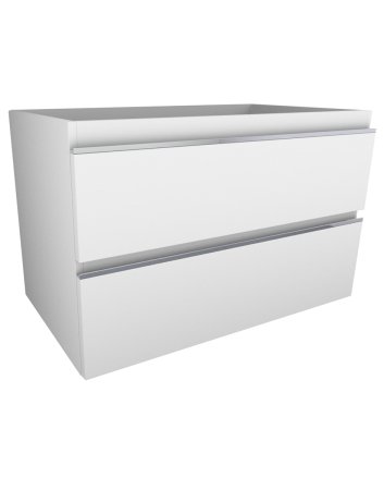Tigris onderkast met 2 laden 80 x 46 cm glans wit