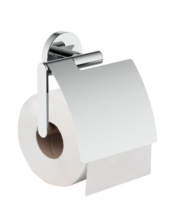 Alonzo toiletrolhouder met klep chroom
