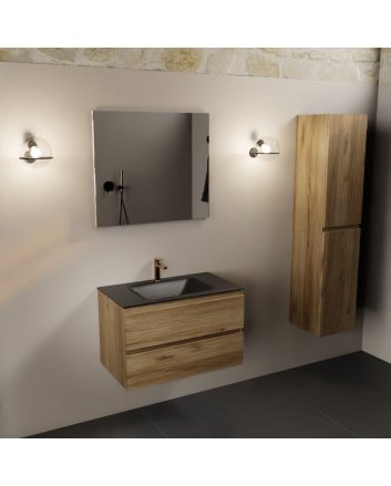 Mondiaz Aivy 80cm badmeubel Chai, wastafel Urban solid surface midden 1 kraangat