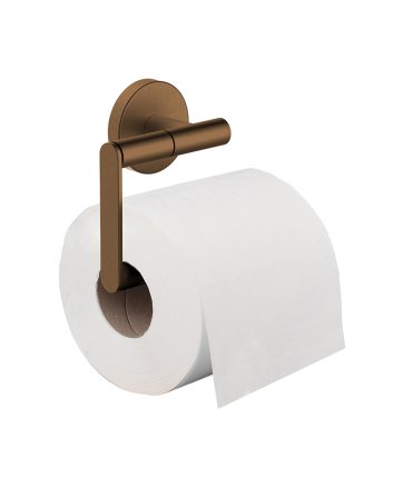 Alonzo toiletrolhouder zonder klep geborsteld brons koper