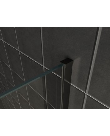 Slim profielset met stabilisatiestang 120 cm mat zwart