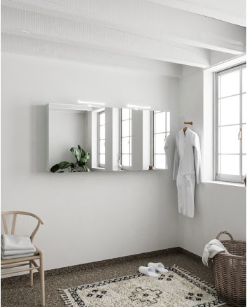 Mondiaz Cubb spiegelkast 150x70x16cm kleur greey met 3 deuren