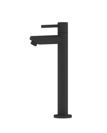 Sani DeLuxe Fonteinkraan opbouw hoog rond Mat Zwart