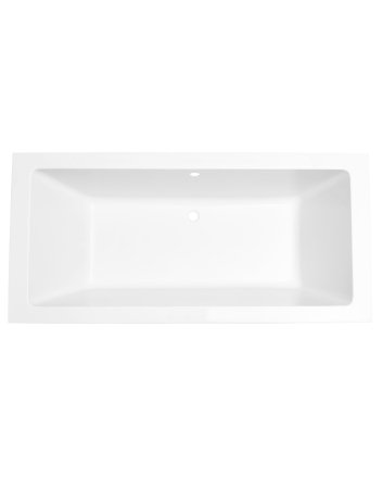 Wiesbaden Santino SQ inbouw duo ligbad 180x80x49 cm acryl glans wit