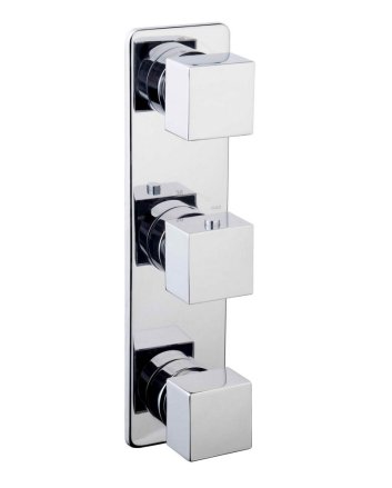 Rombo inbouw 3-wegs douchethermostaat chroom