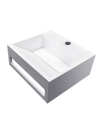 Wiesbaden Julia fontein Solid surface 30 x 28 x 12,5 cm mat wit