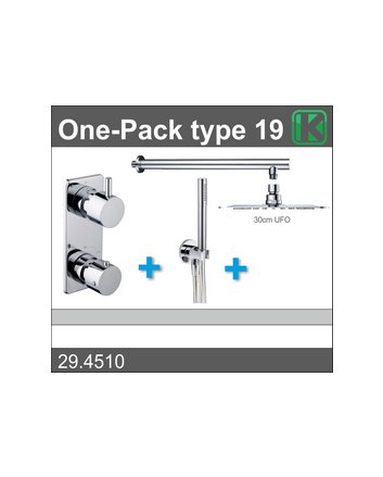 one-pack inbouwthermostaatset type 19 (30cm ufo)