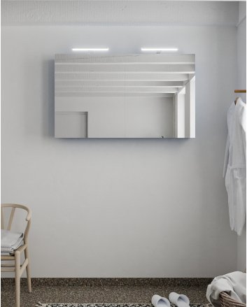 Mondiaz Cubb spiegelkast 120x70x16cm kleur jeans met 2 deuren