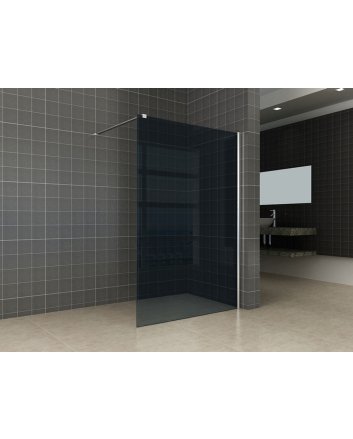Comfort inloopdouche 1200 x 2000 x 10 mm nano rookglas/chroom