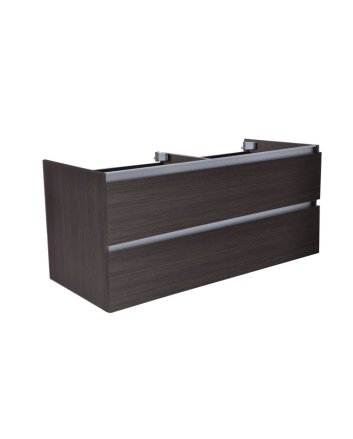 Vision onderkast met 4 laden 2 uitsparingen 120 x 46 cm houtnerf grijs