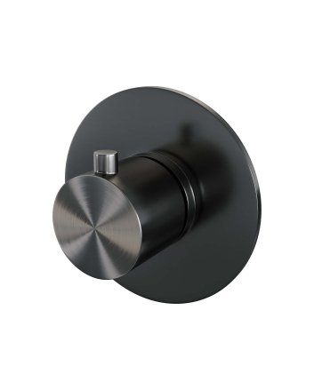 BRAUER Gunmetal Edition losse inbouwthermostaat met in- en afbouwdelen gunmetal geborsteld PVD