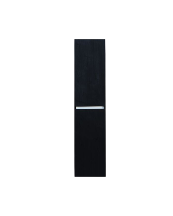 Sani DeLuxe Trendline basic kolomkast met greeplijst Mat Zwart Black Oak