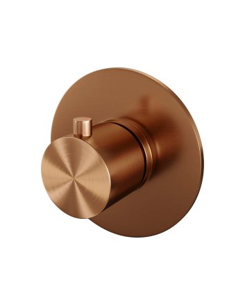 BRAUER Copper Edition losse inbouwthermostaat met in- en afbouwdelen koper geborsteld PVD