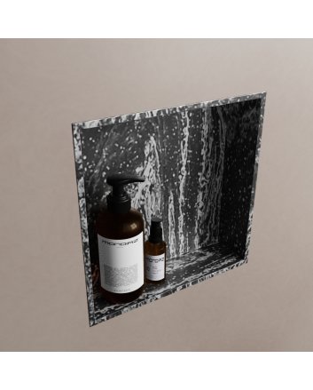 Mondiaz Easy Nis 29,5x29,5cm in solid surface kleur Lava. 1 vak  geschikt voor in- of opbouw