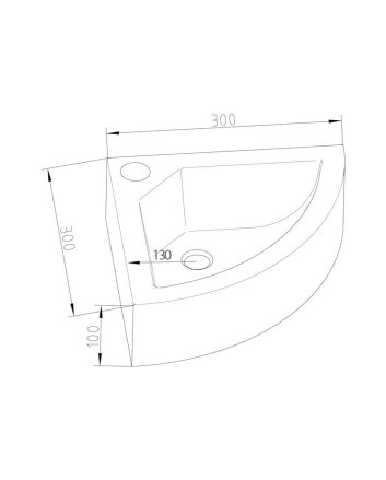 Sani DeLuxe Fonteinset Natuursteen Corner 30x30x10 cm