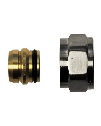 Adaptor Eurokonus naar 15 mm knel, geborsteld staal