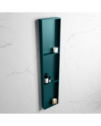 Mondiaz Easy Nis 149,5x29,5cm in solid surface kleur Smag | Smag. 3 vakken  geschikt voor in- of opbouw