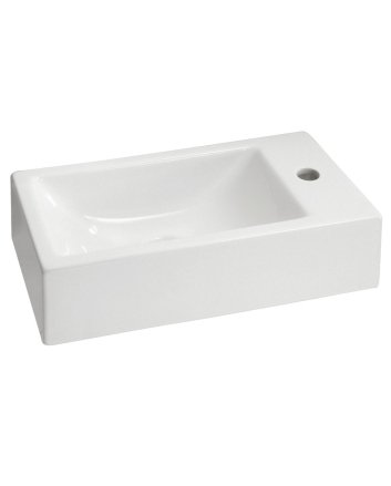 Metis rechthoekig fontein 50x25x13 wit L/R
