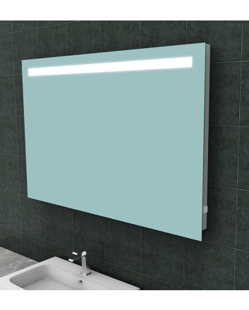 Tigris spiegel rechthoek met LED en stopcontact 120 x 80 cm