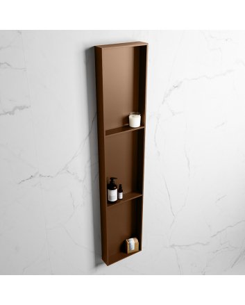 Mondiaz Easy Nis 149,5x29,5cm in solid surface kleur Rust | Rust. 3 vakken  geschikt voor in- of opbouw