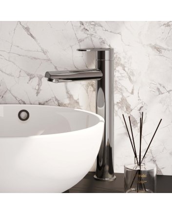BRAUER Chrome Edition verhoogde opbouw wastafelmengkraan model C chroom