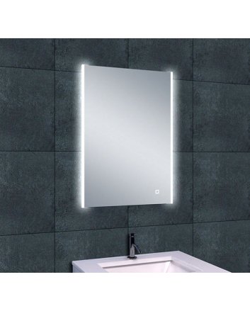Duo spiegel rechthoek met LED 52 x 70 cm