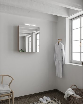 Mondiaz Cubb spiegelkast 60x70x16cm kleur smoke met 1 deur