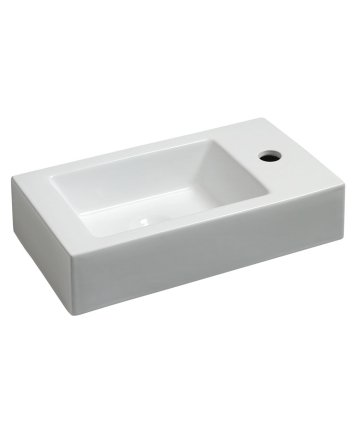 Rhea fontein rechts 45,5 x 26 x 12 cm keramiek glans wit