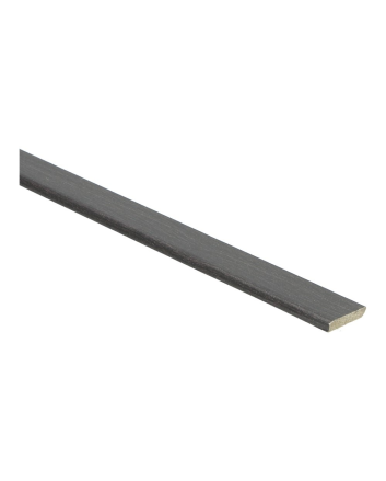 Plakplint wengé zwart | 2.4 meter