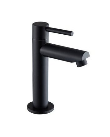 Sani DeLuxe Fonteinkraan opbouw rond mat zwart