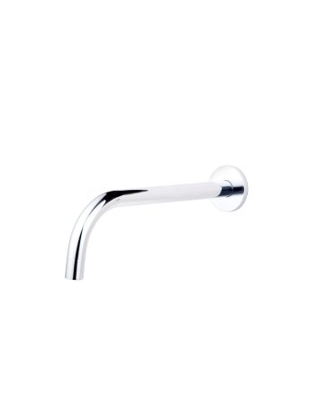 SLIM 18mm uitloop rond 25cm 1/2" chroom
