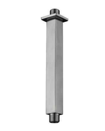 304 douchearm met plafondbevestiging vierkant 20 cm RVS