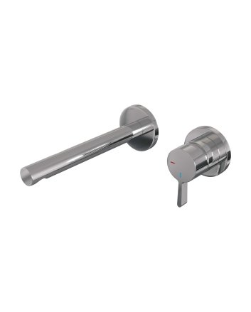 BRAUER Chrome Edition inbouw wastafelmengkraan met rechte uitloop en rozetten model E1 chroom