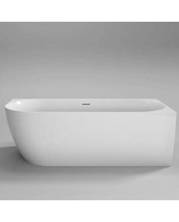 Sani DeLuxe Vrijstaand hoekbad Moon Wit Rechts