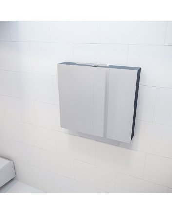 Mondiaz Cubb spiegelkast 80x70x16cm kleur dark grey met 2 deuren