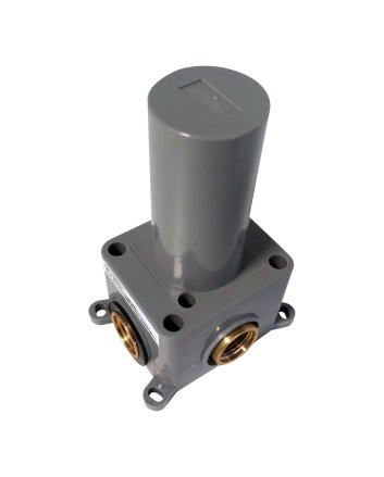 BRAUER Gunmetal Carving losse inbouw stopkraan met in- en afbouwdelen gunmetal geborsteld PVD