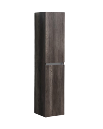 Sani DeLuxe Trendline basic kolomkast met greeplijst aluminium  Century Oak
