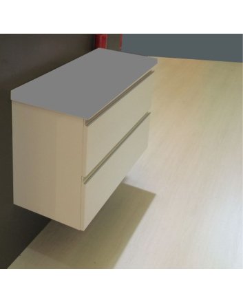 Shall onderkast 100 x 36 cm glans wit