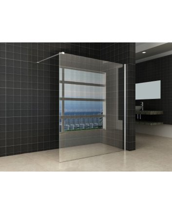 Comfort inloopdouche 1600 x 2000 x 8 mm nano helder glas/chroom